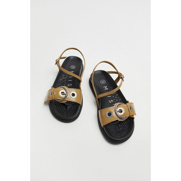 NEW MIISTA Silba Beige Sandals - Picture 1 of 12